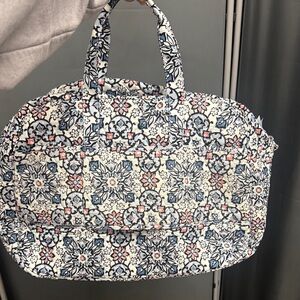 Vera Bradley Blue and Pink Floral Travel Bag